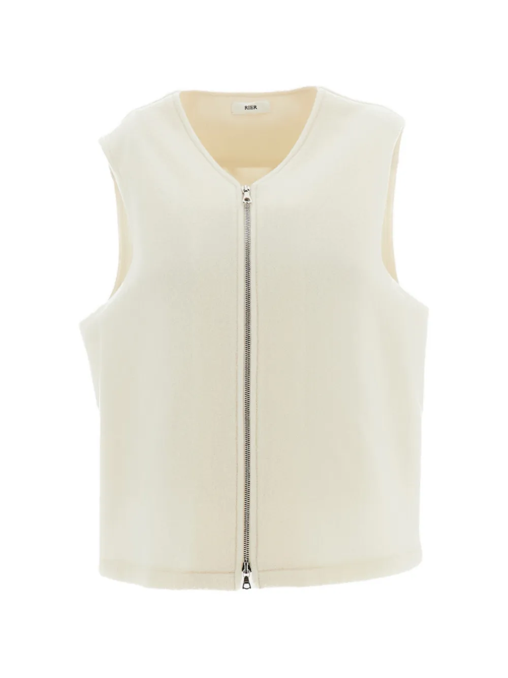 Rier zip-up wool gilet Beige