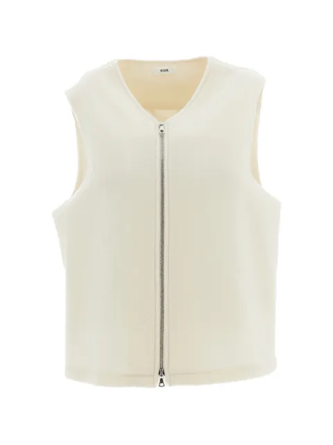 Rier zip-up wool gilet