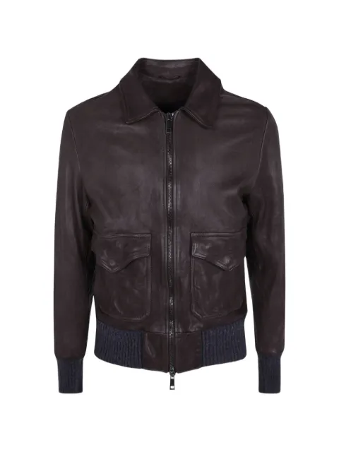 Giorgio Brato zip-up leather jacket