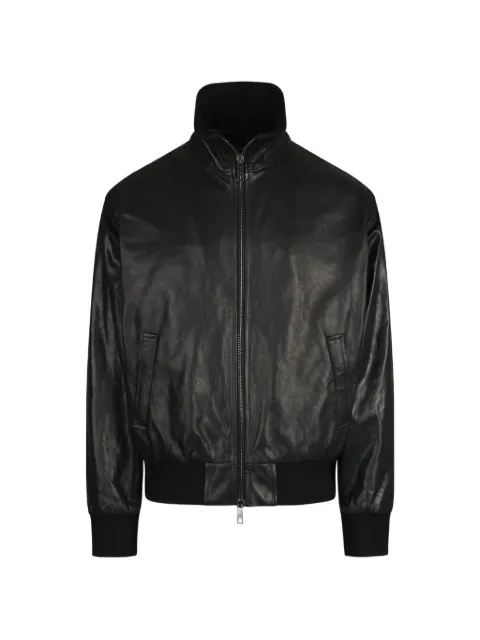 Giorgio Brato zip-up leather bomber jacket