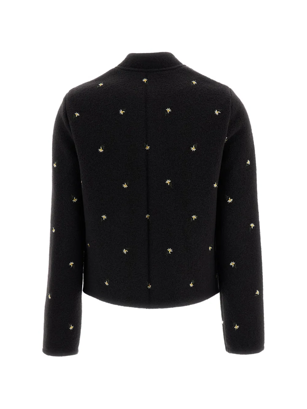 Rier Walker floral-embroidered wool jacket Zwart