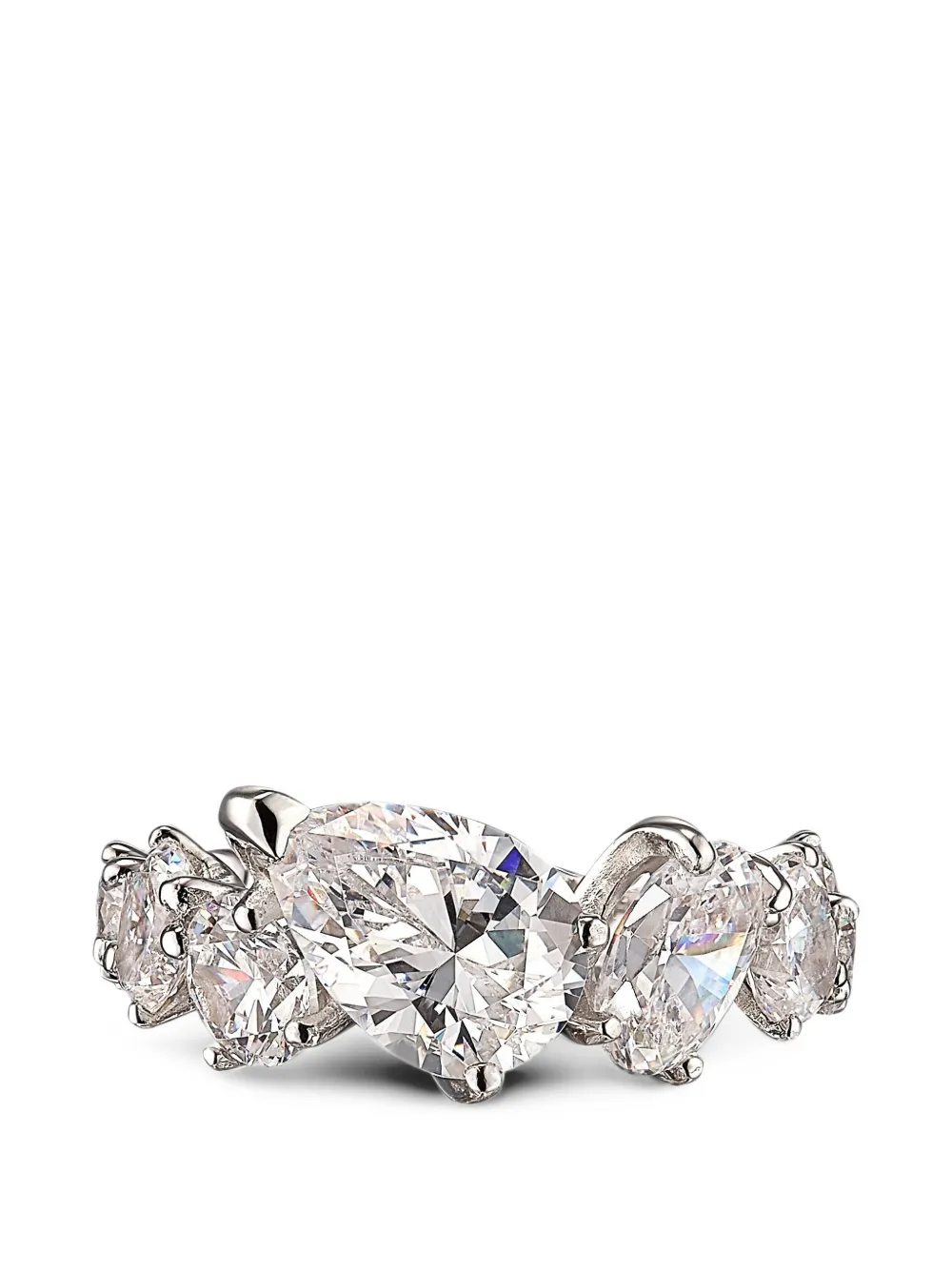 Anabela Chan Nova Starburst ring - Argento