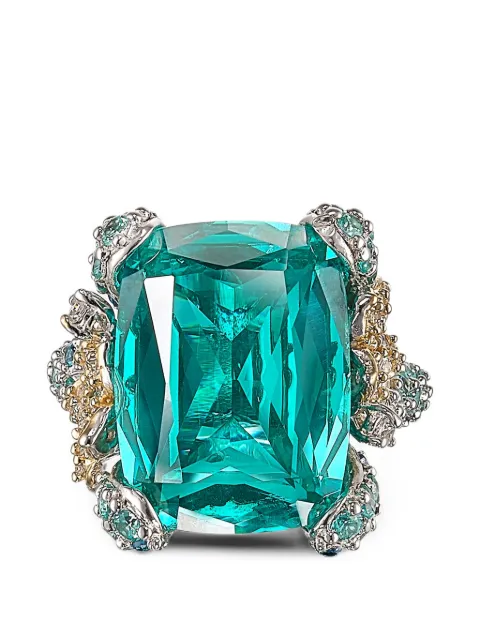 Anabela Chan Ocean paraiba-tourmaline and blue-spinel ring