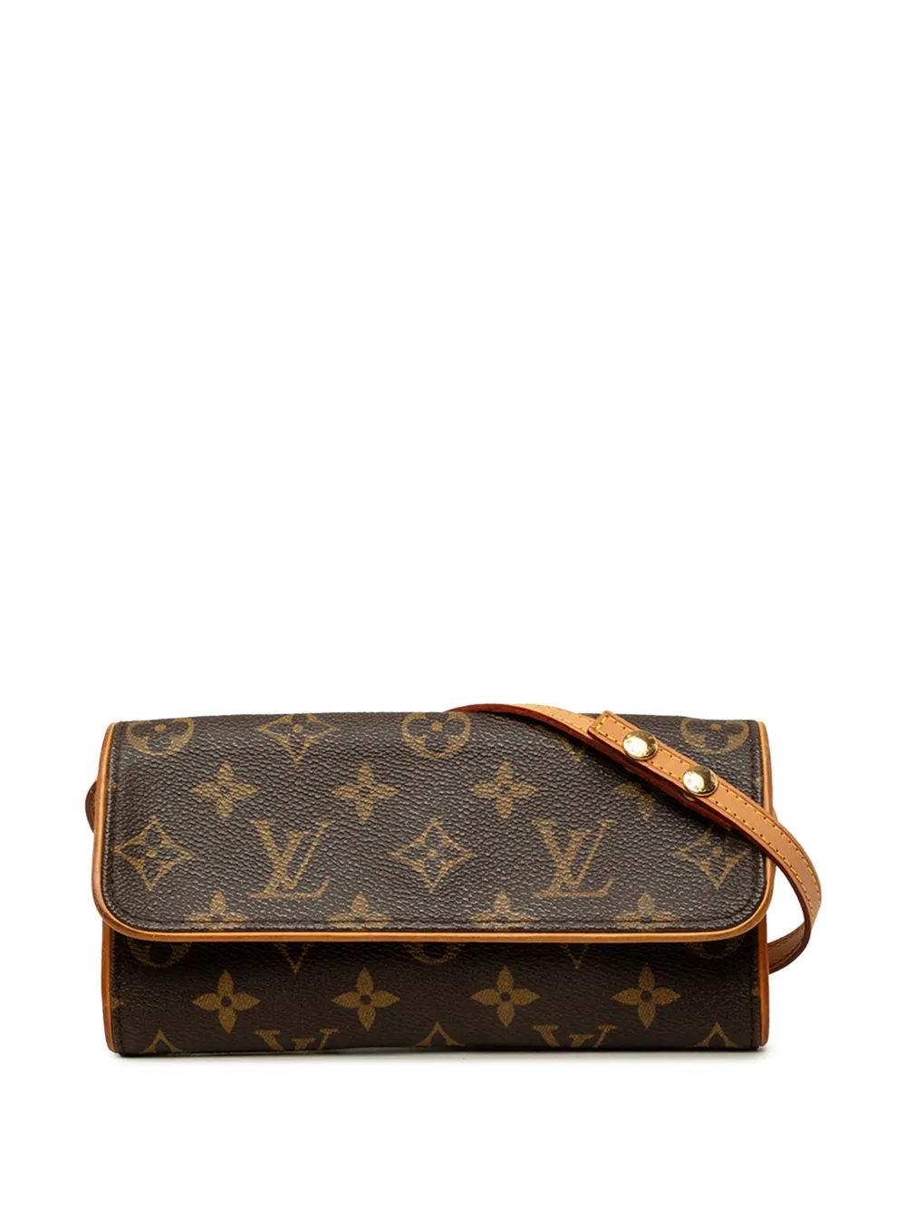 Louis Vuitton Pre-Owned 2001 Monogram Pochette Twin PM crossbody bag - Braun