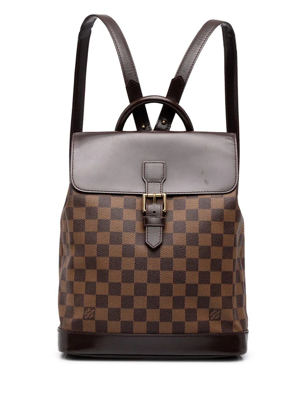 Louis Vuitton Pre-Owned 2008 Damier Ebene Soho backpack - Braun