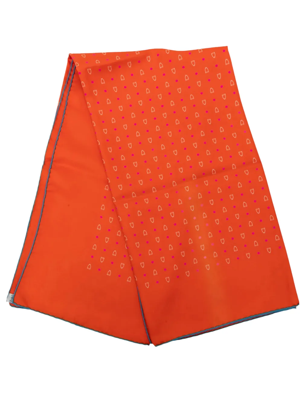 Hermès Pre-Owned 2000-2020 Equestrian Print Silk Scarf 90 scarves - Orange