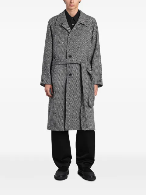 Paul Smith معطف بنقش زخرفي متعرج وصف أزرار