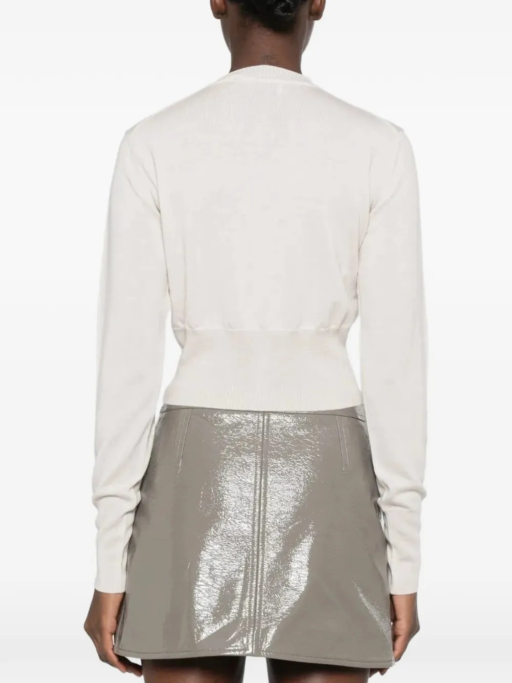 Vivienne Westwood Bea Orb-embroidered cardigan Beige