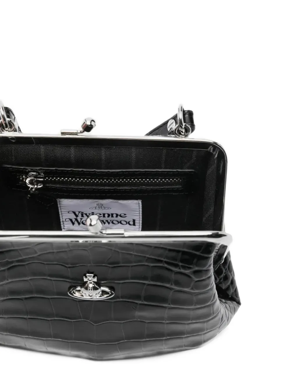 Vivienne Westwood Granny frame purse Zwart