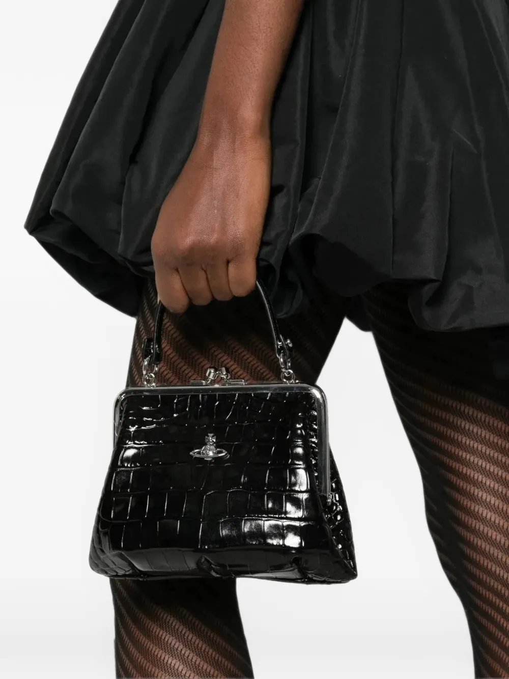Vivienne Westwood Granny frame purse Zwart