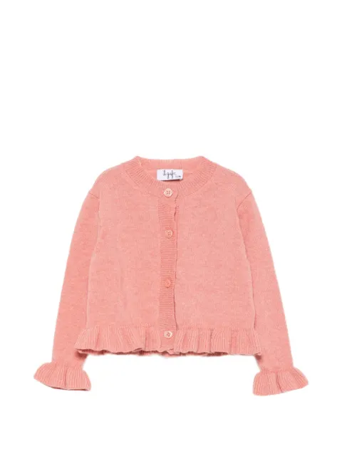 Il Gufo ruffle-trim button-up cardigan