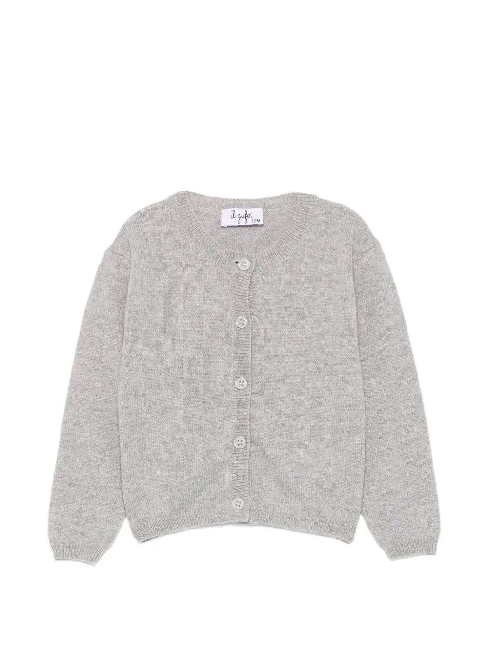 Il Gufo button-up wool cardigan Grijs