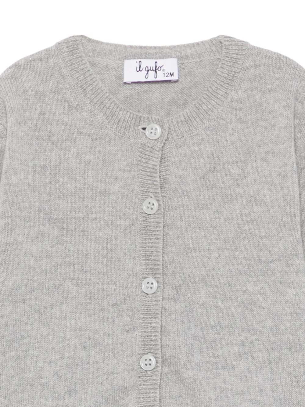 Il Gufo button-up wool cardigan Grijs
