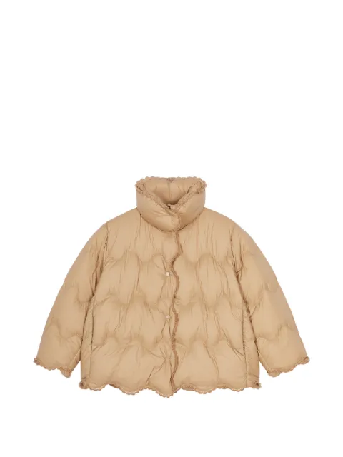 jnby by JNBY quilted lace-trim coat