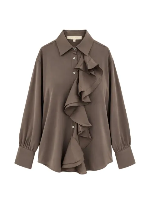 SILK95FIVE Bordeaux blouse