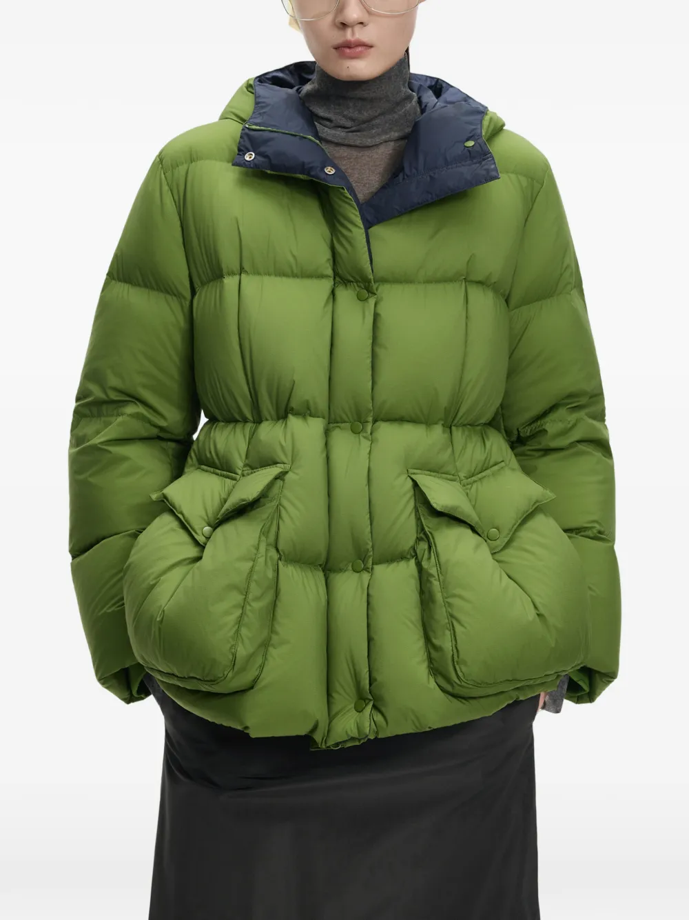 JNBY Gevoerd jack met capuchon Groen