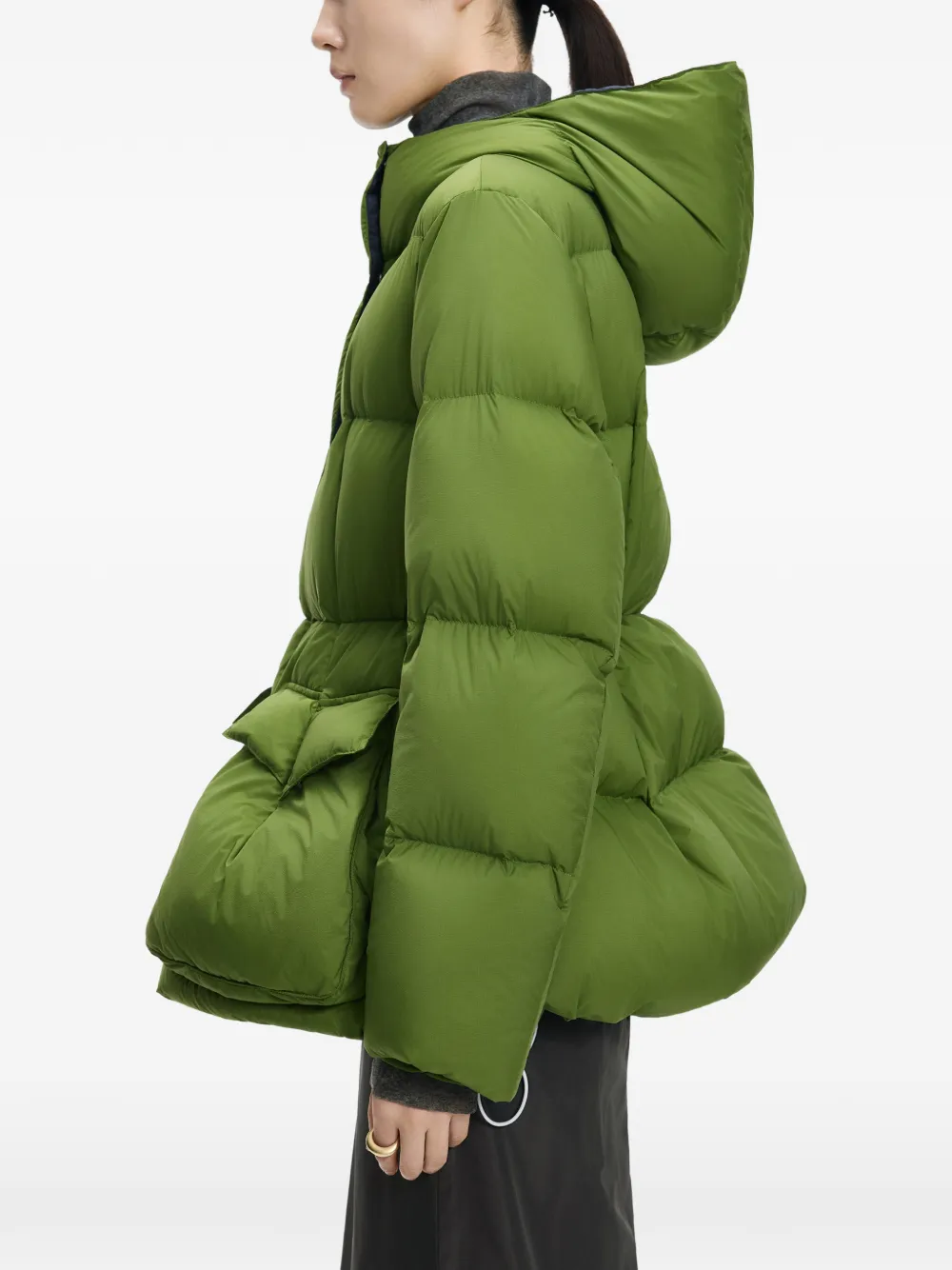 JNBY Gevoerd jack met capuchon Groen