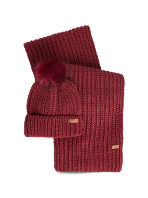 Barbour Saltburn beanie & scarf gift set