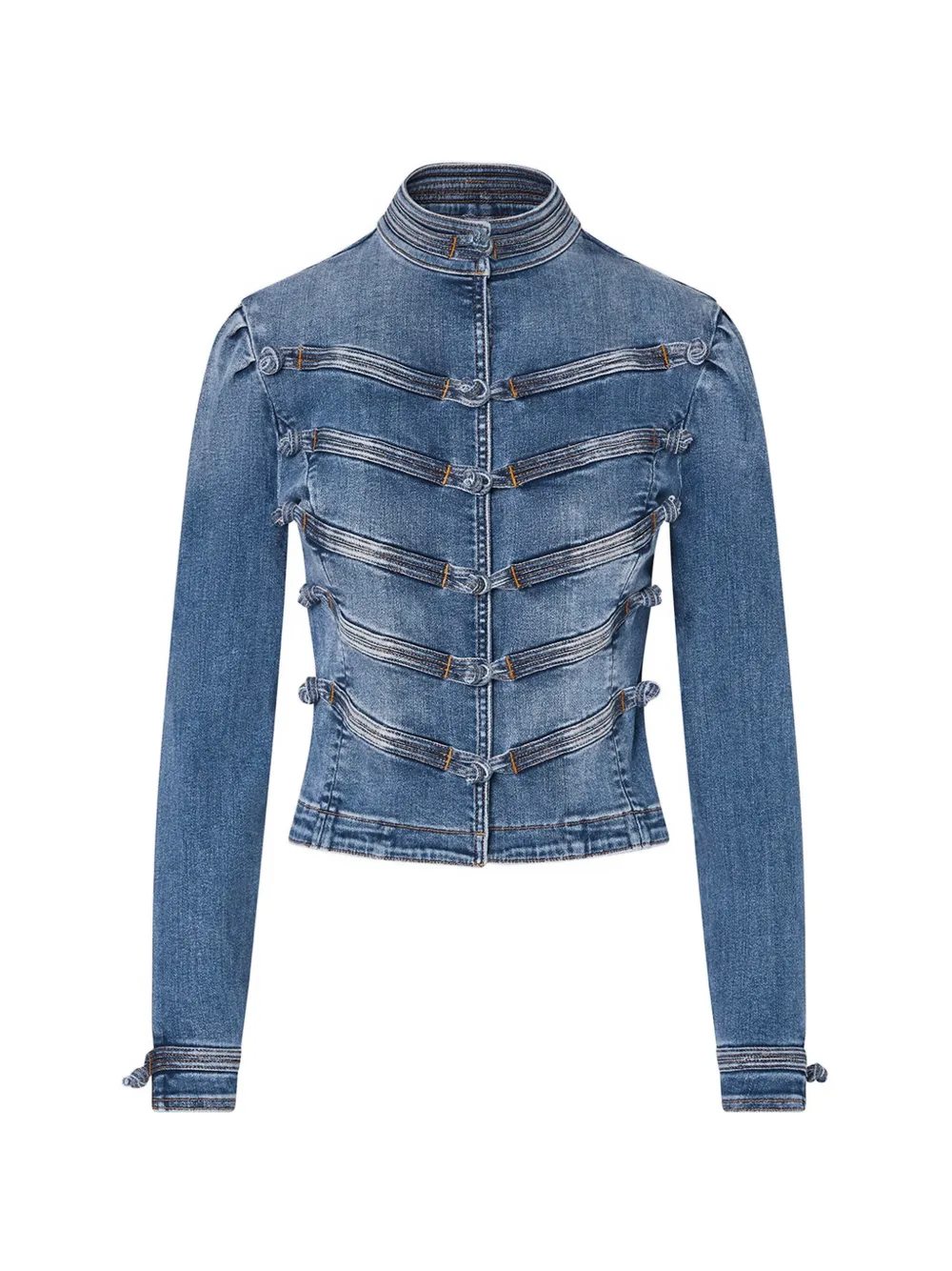 LIU JO jacket in denim with alamari - Blau