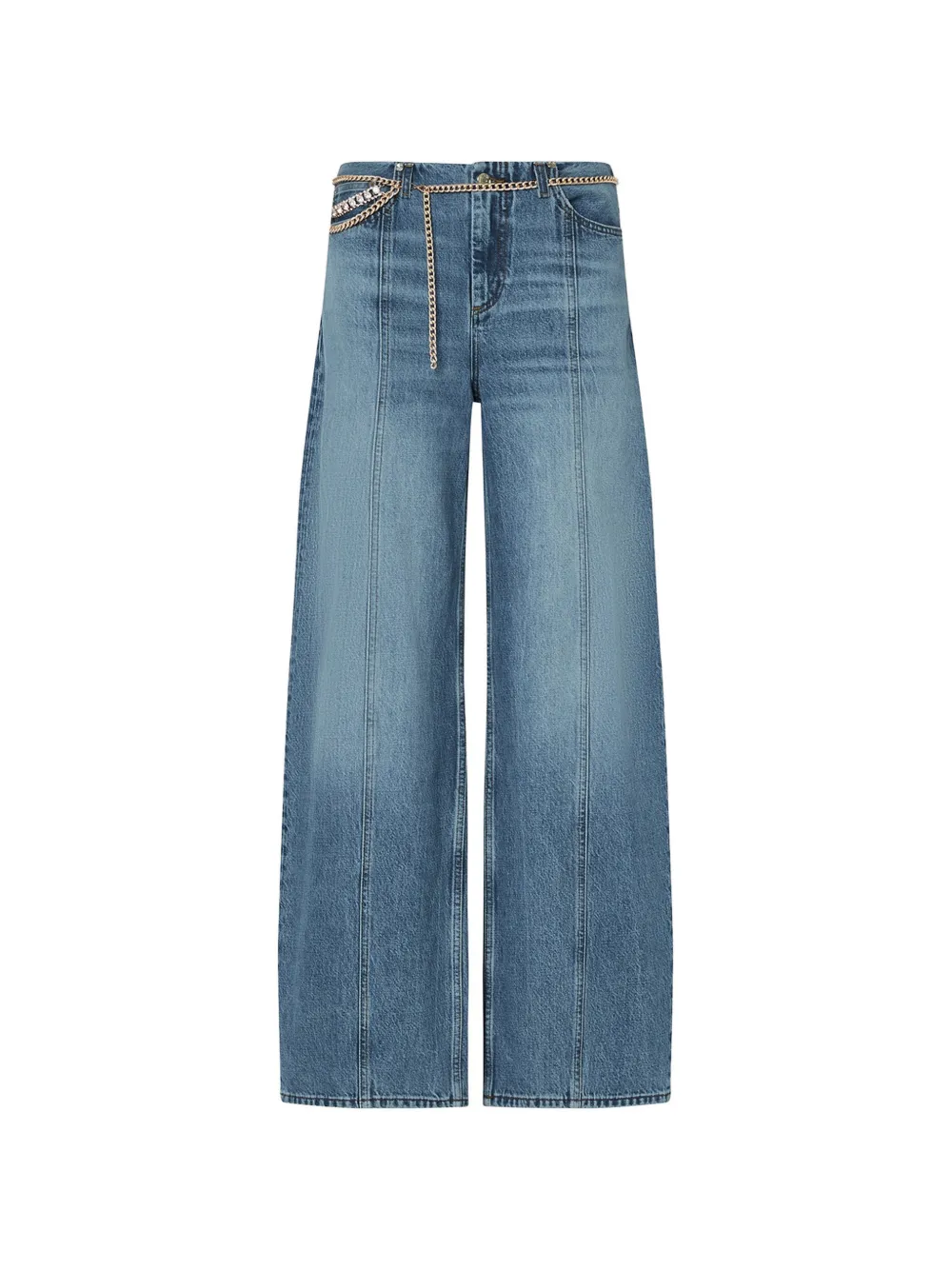 LIU JO flare jeans with belt-jewel - Blau