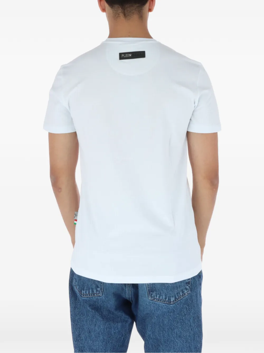 Plein Sport logo-print crew-neck T-shirt Wit