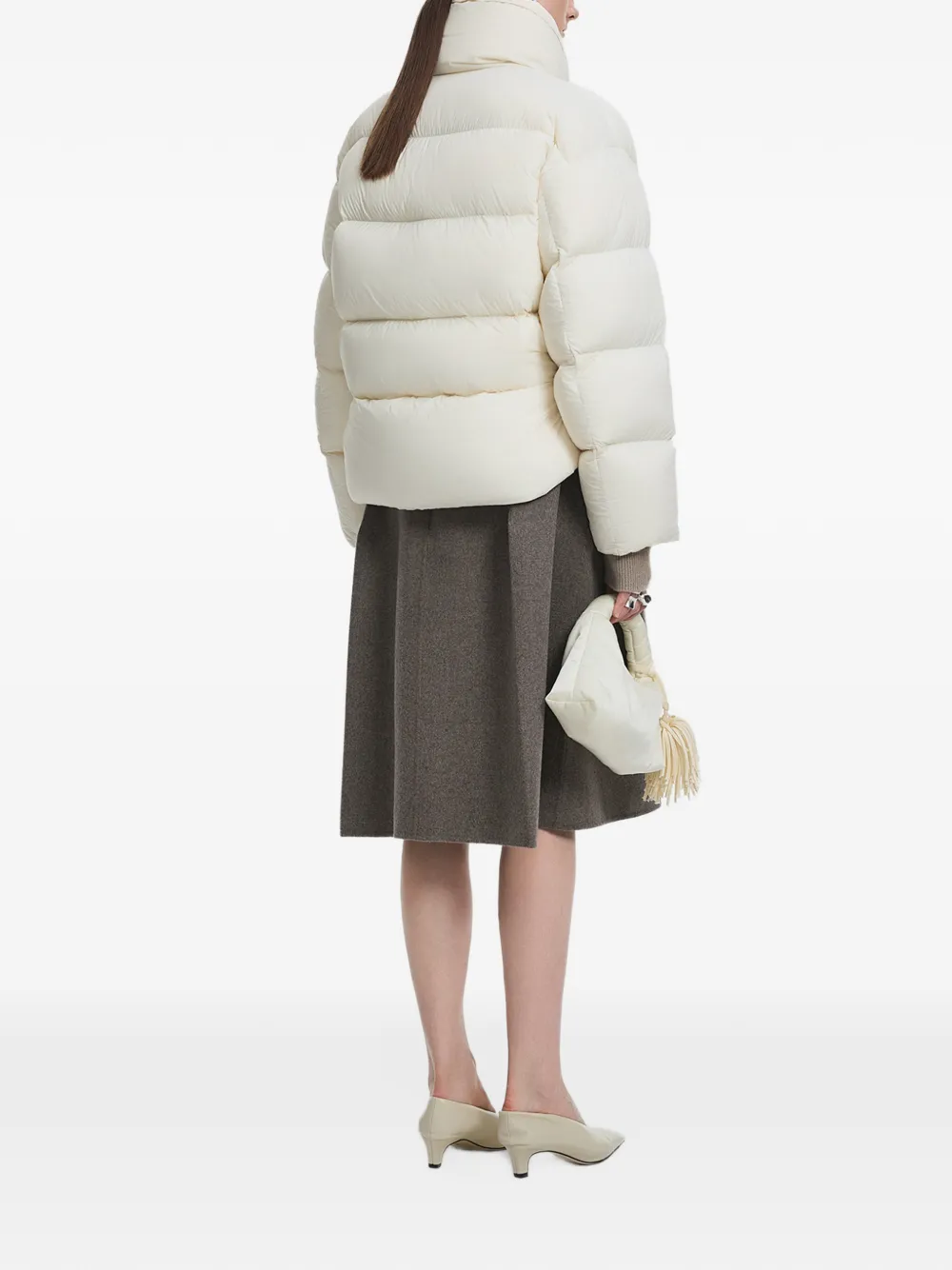 JNBY Oversized cropped donsjack Wit