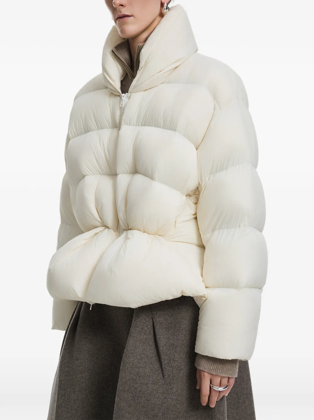 JNBY Oversized cropped donsjack Wit