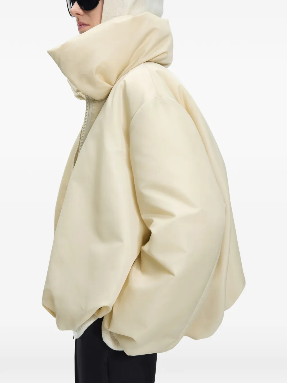 JNBY Ruimvallende O-vormige jas Beige