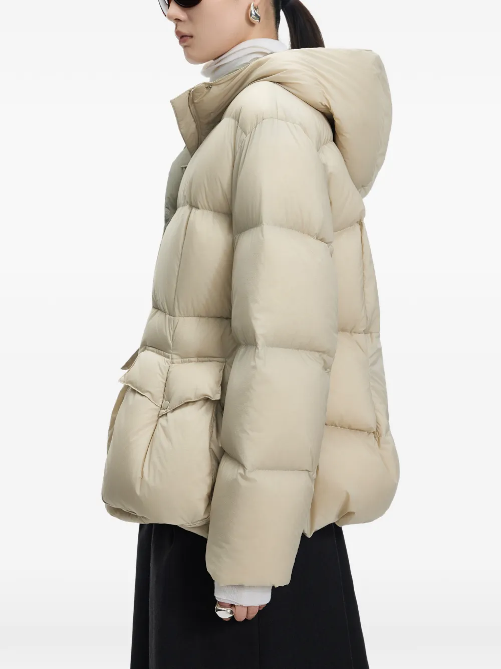 JNBY Gewatteerd jack met capuchon Beige