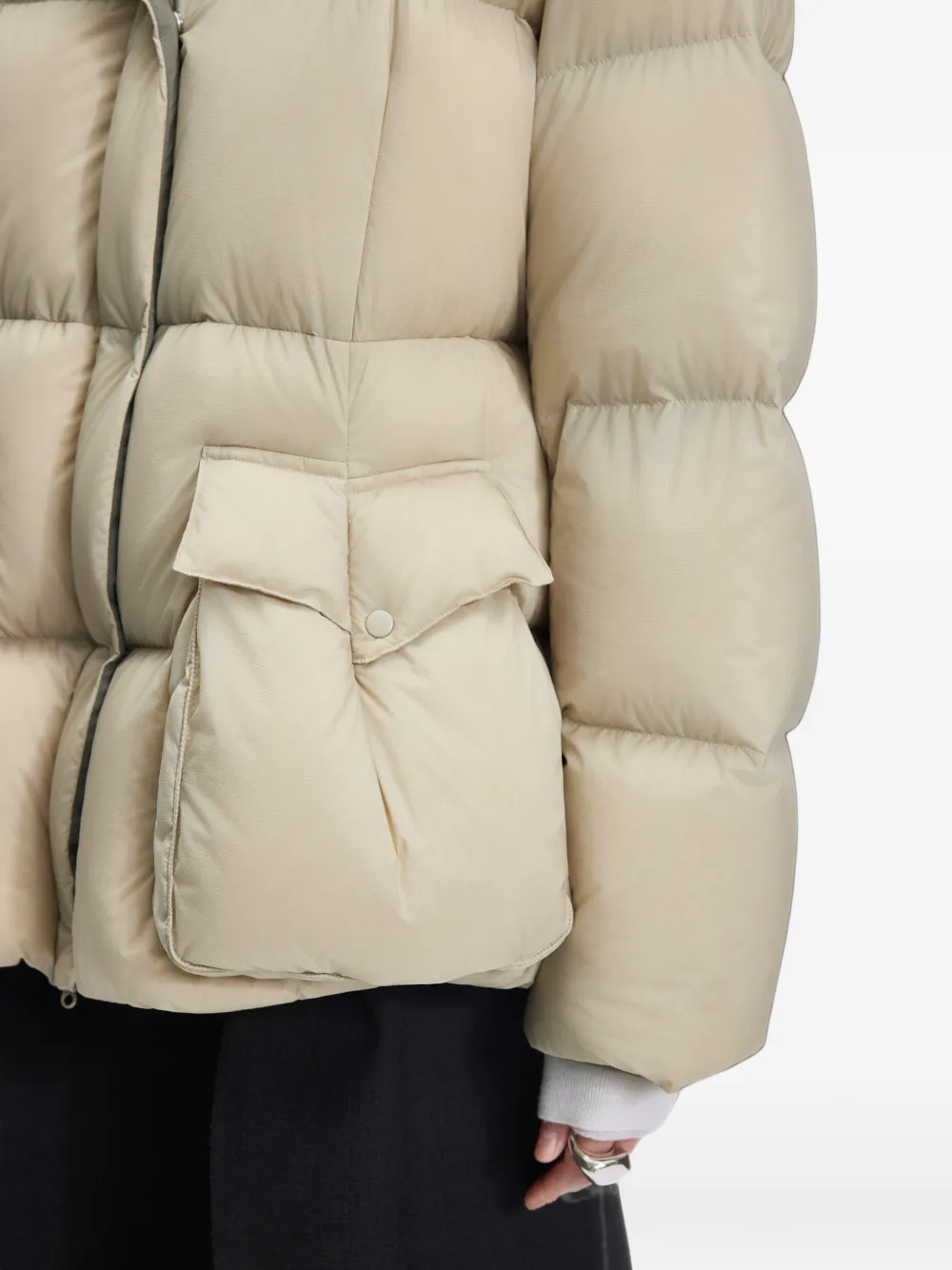 JNBY Gewatteerd jack met capuchon Beige