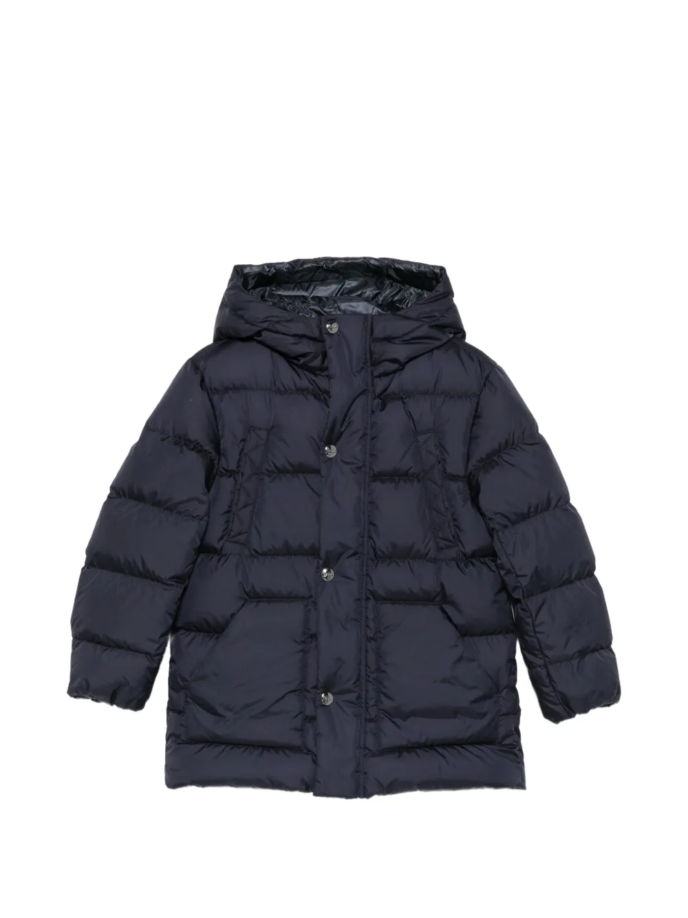 Herno Kids quilted hooded coat - Blu