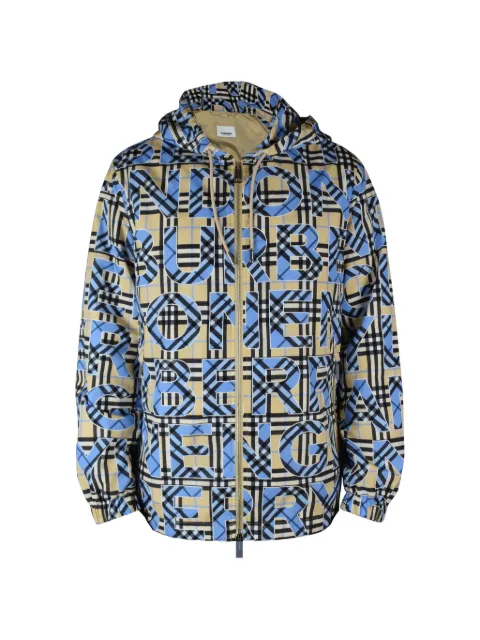 Burberry logo-print hooded jacket