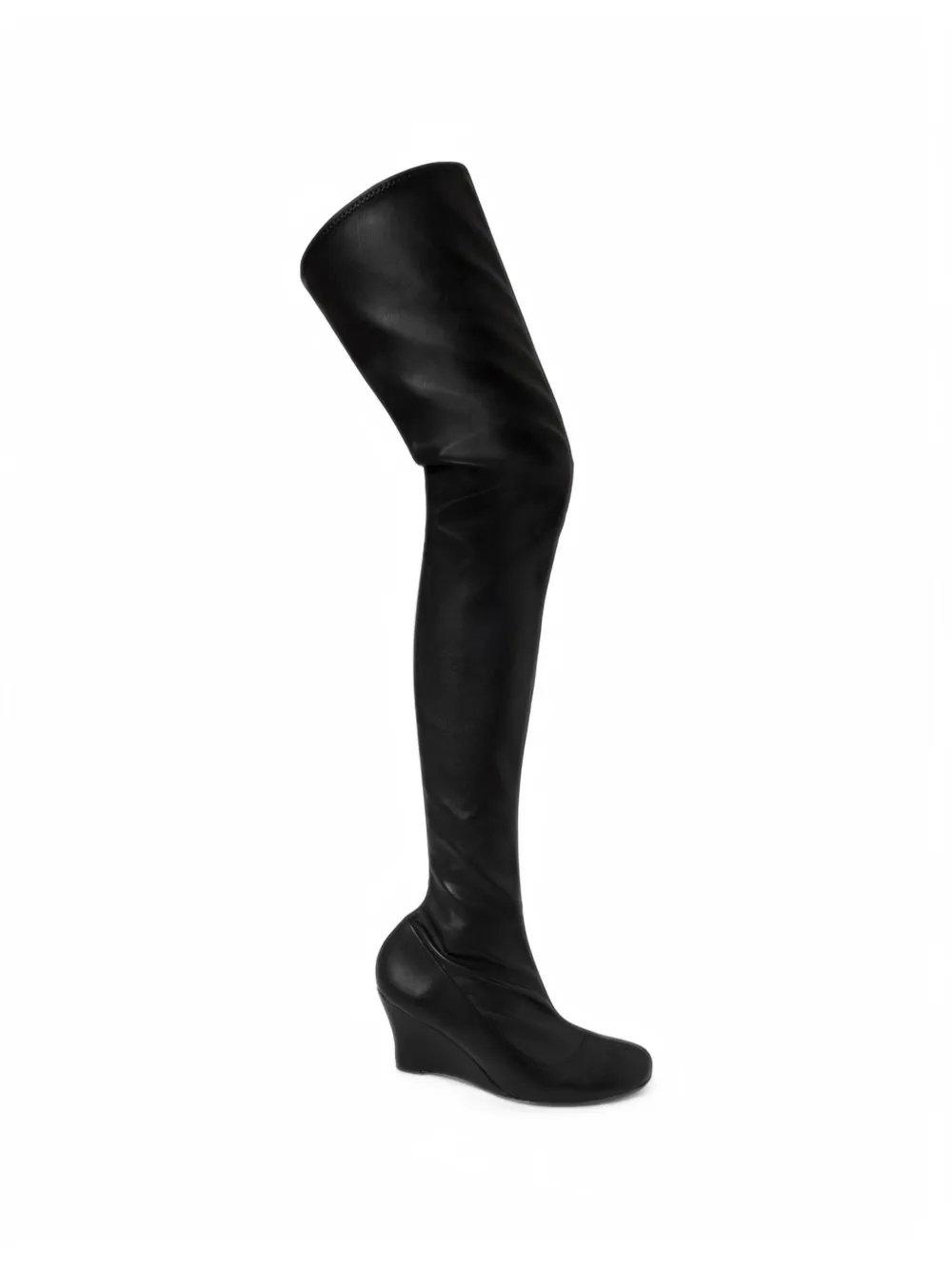 Gimaguas over-the-knee wedge boots in Black
