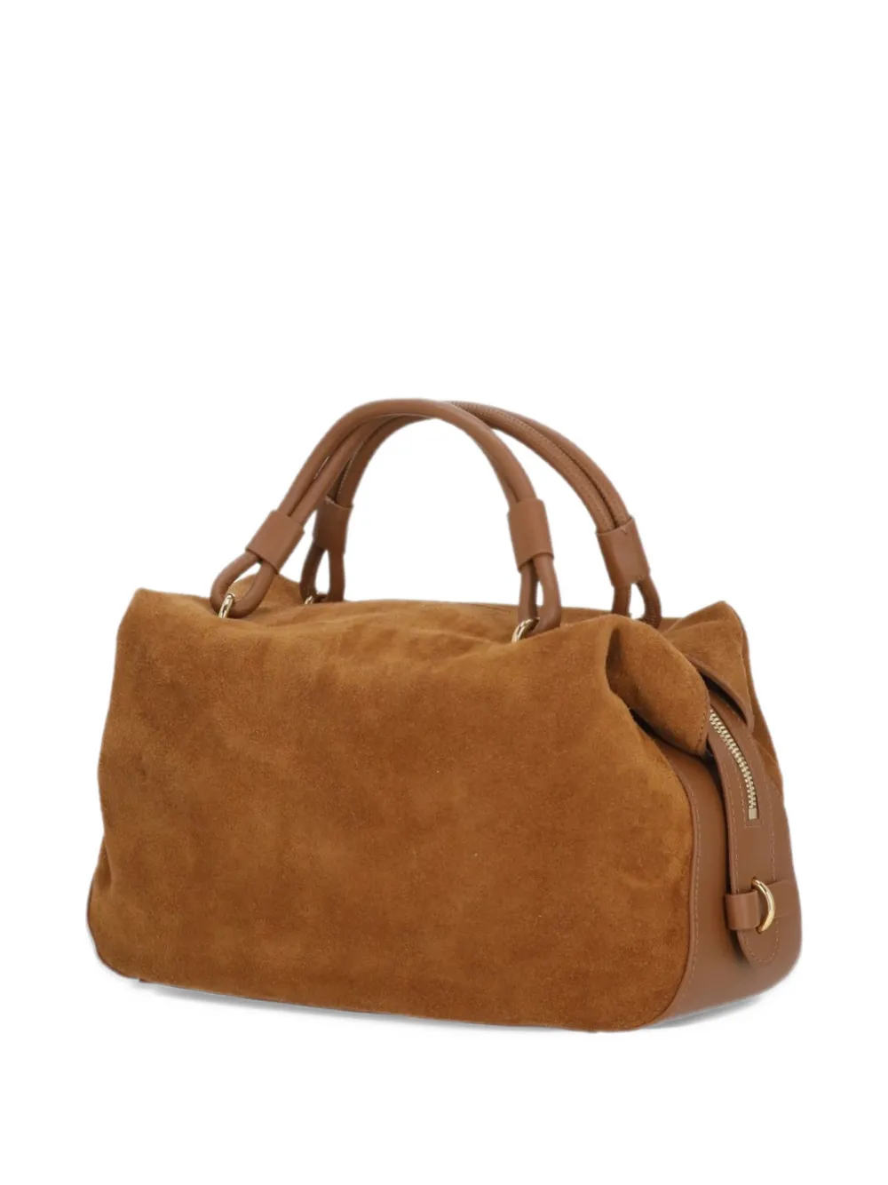 Coccinelle small Lizzie suede tote bag Bruin
