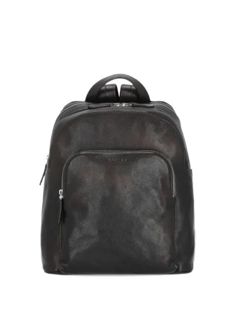 Orciani Work Lagoon grained leather backpack