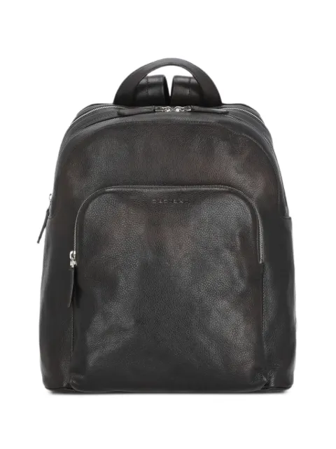 Orciani Work Lagoon grained leather backpack