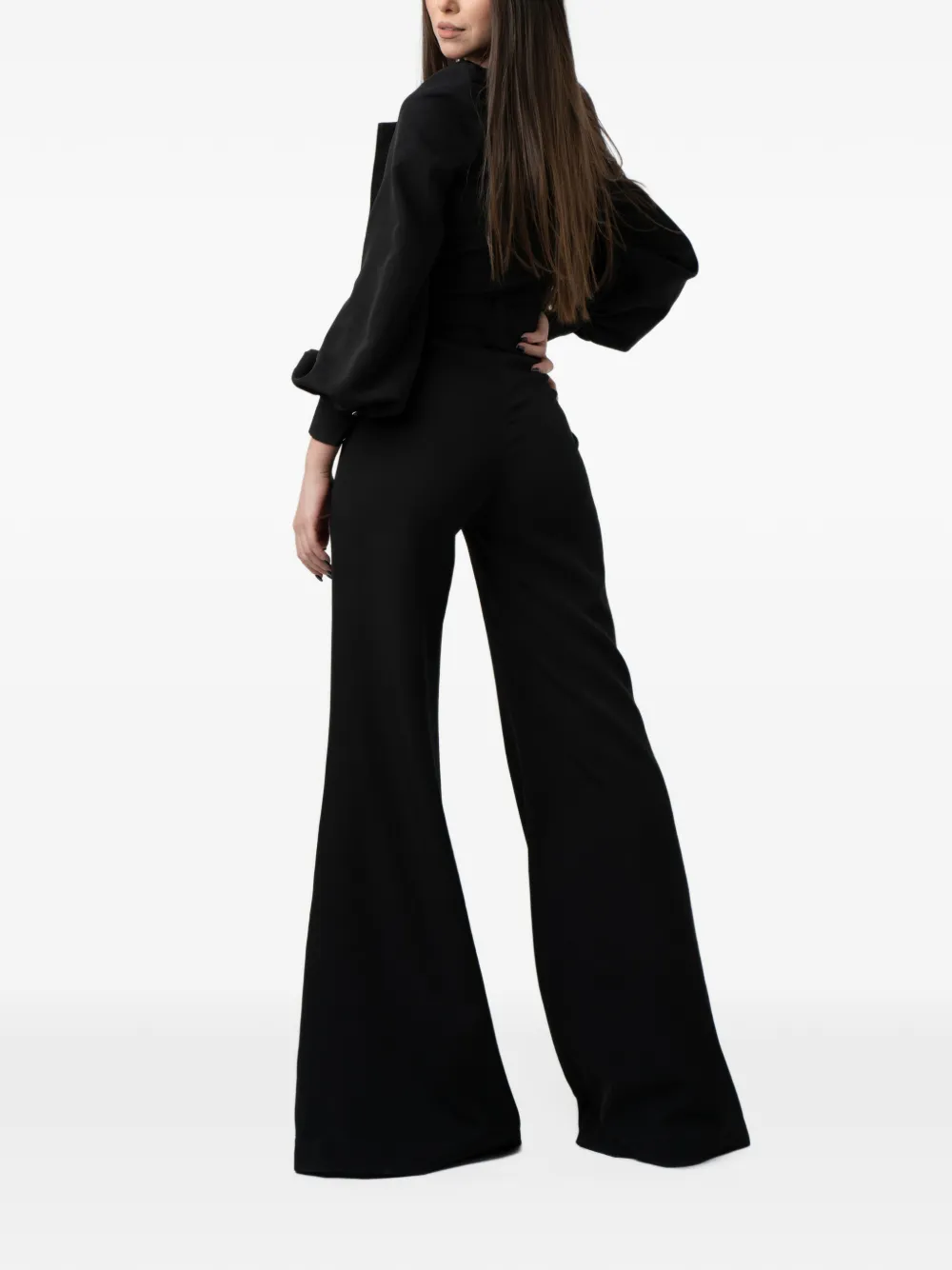 MONARH Jumpsuit met wijde pijpen Zwart