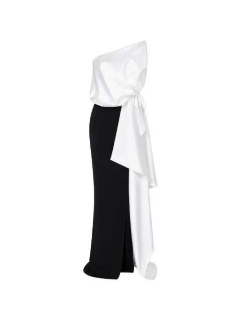 MONARH corset and oversized bow maxi dress