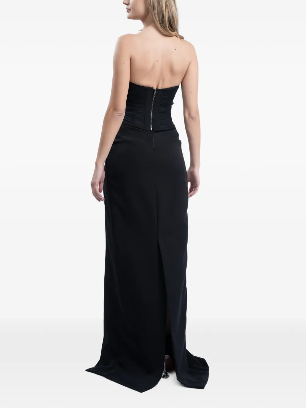 MONARH Maxi-rok met zijsplit Zwart