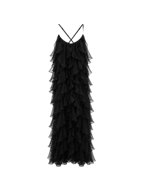 MONARH ruffled tiered gown