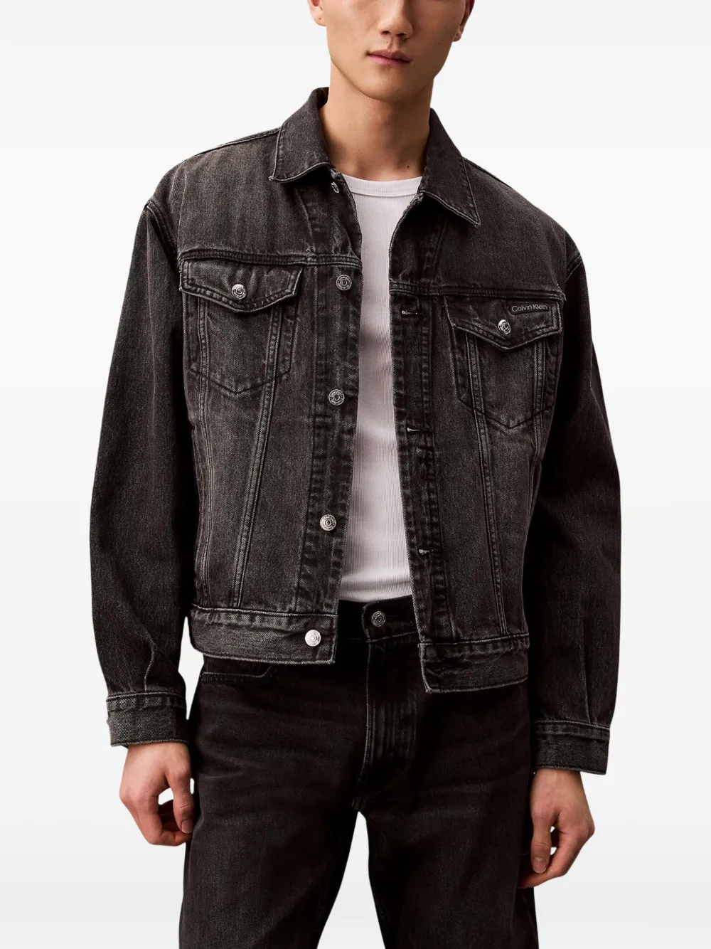 Calvin Klein Jeans cotton denim jacket - Nero