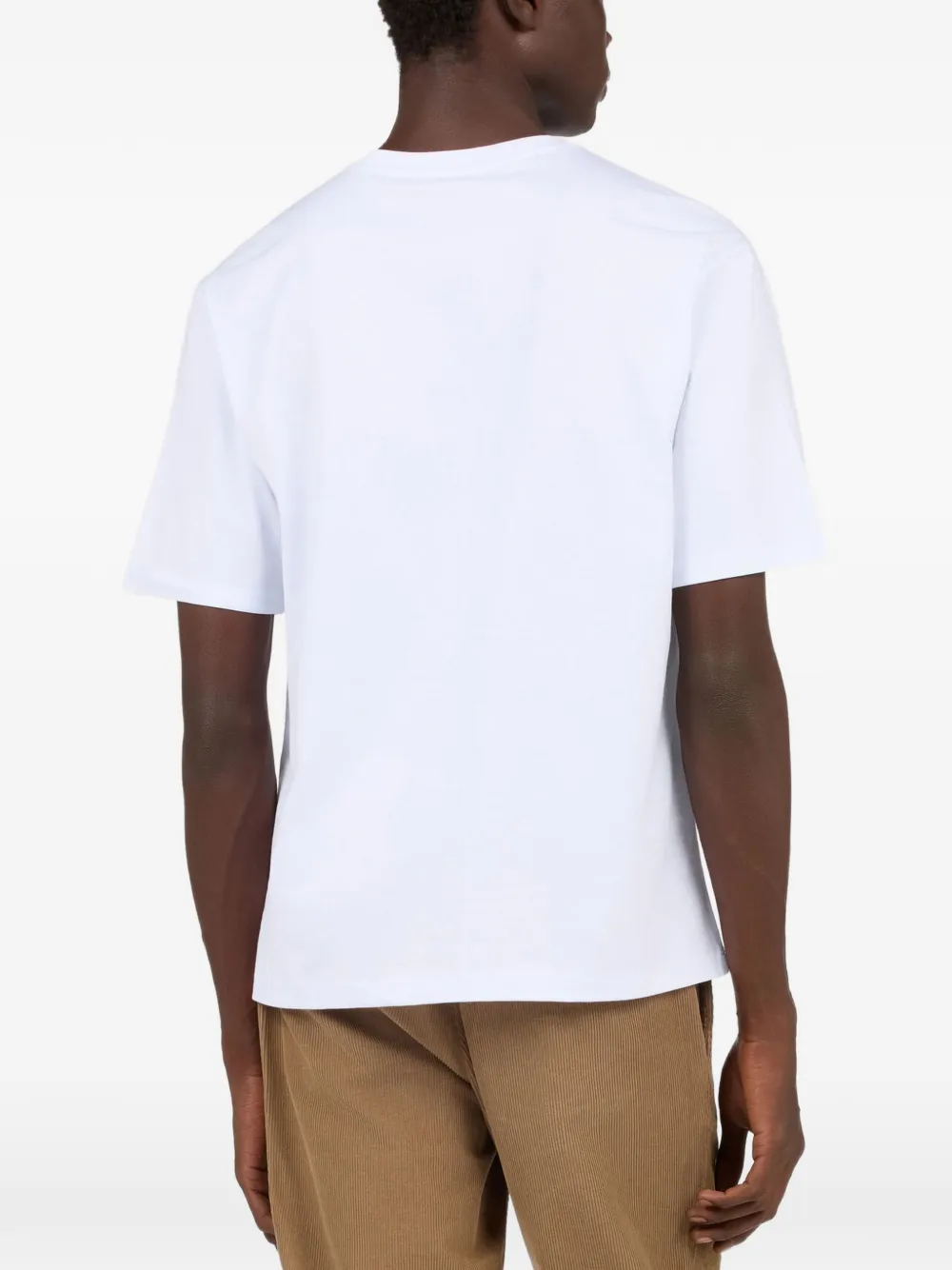 Roberto Cavalli cheetah-print logo-print T-shirt Wit