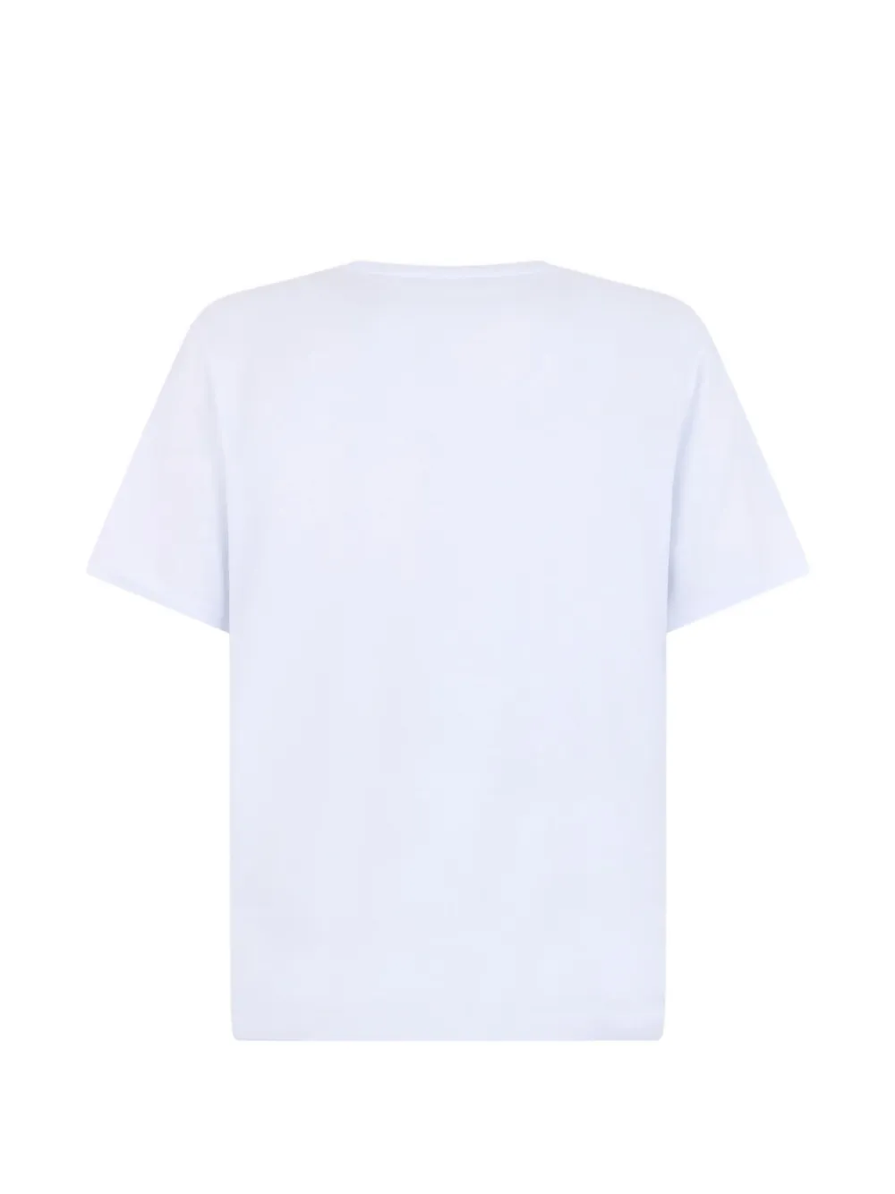 Roberto Cavalli cheetah-print logo-print T-shirt Wit