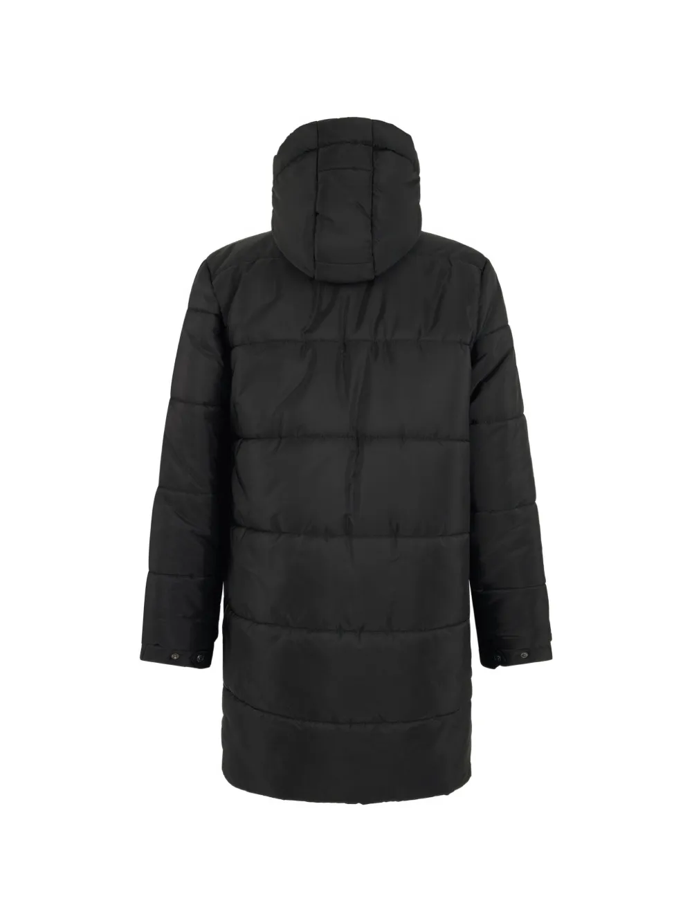 Roberto Cavalli quilted hooded coat Zwart