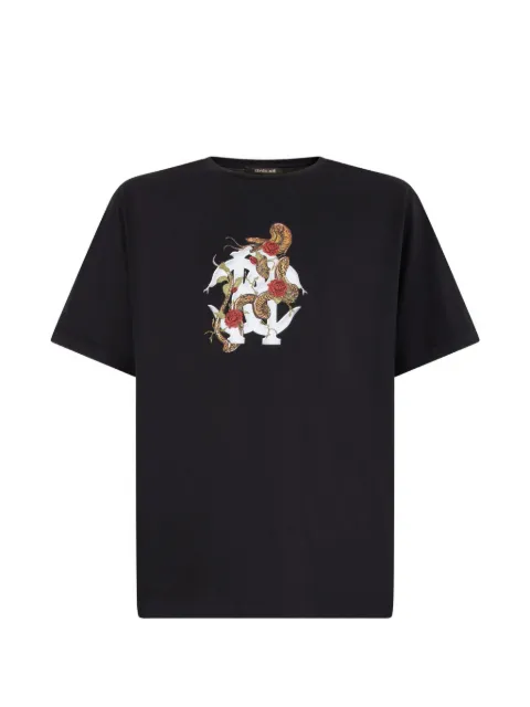 Roberto Cavalli logo-print T-shirt