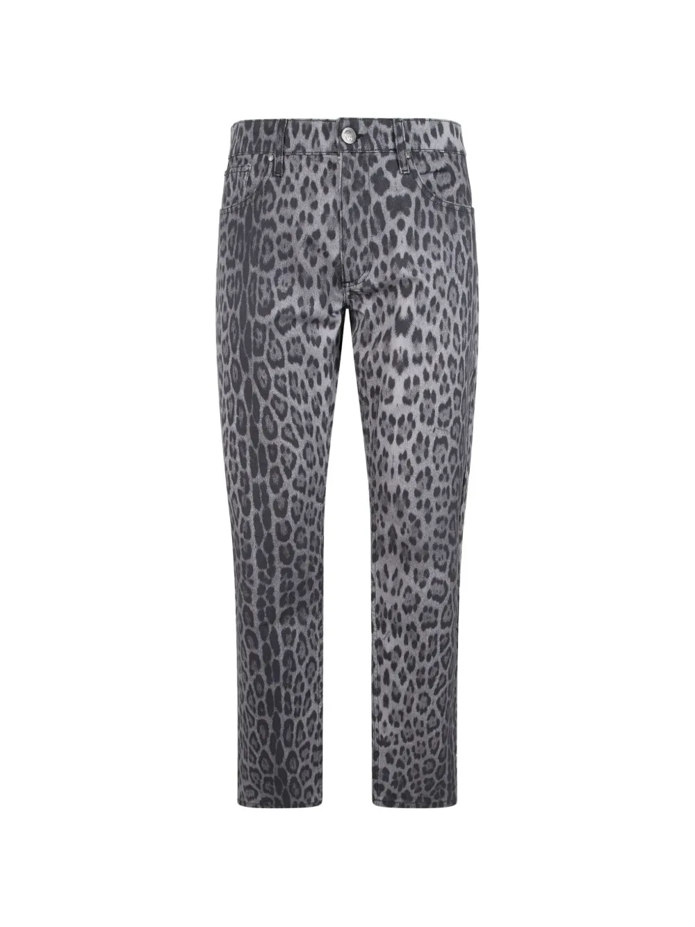 Roberto Cavalli leopard-print jeans Grijs