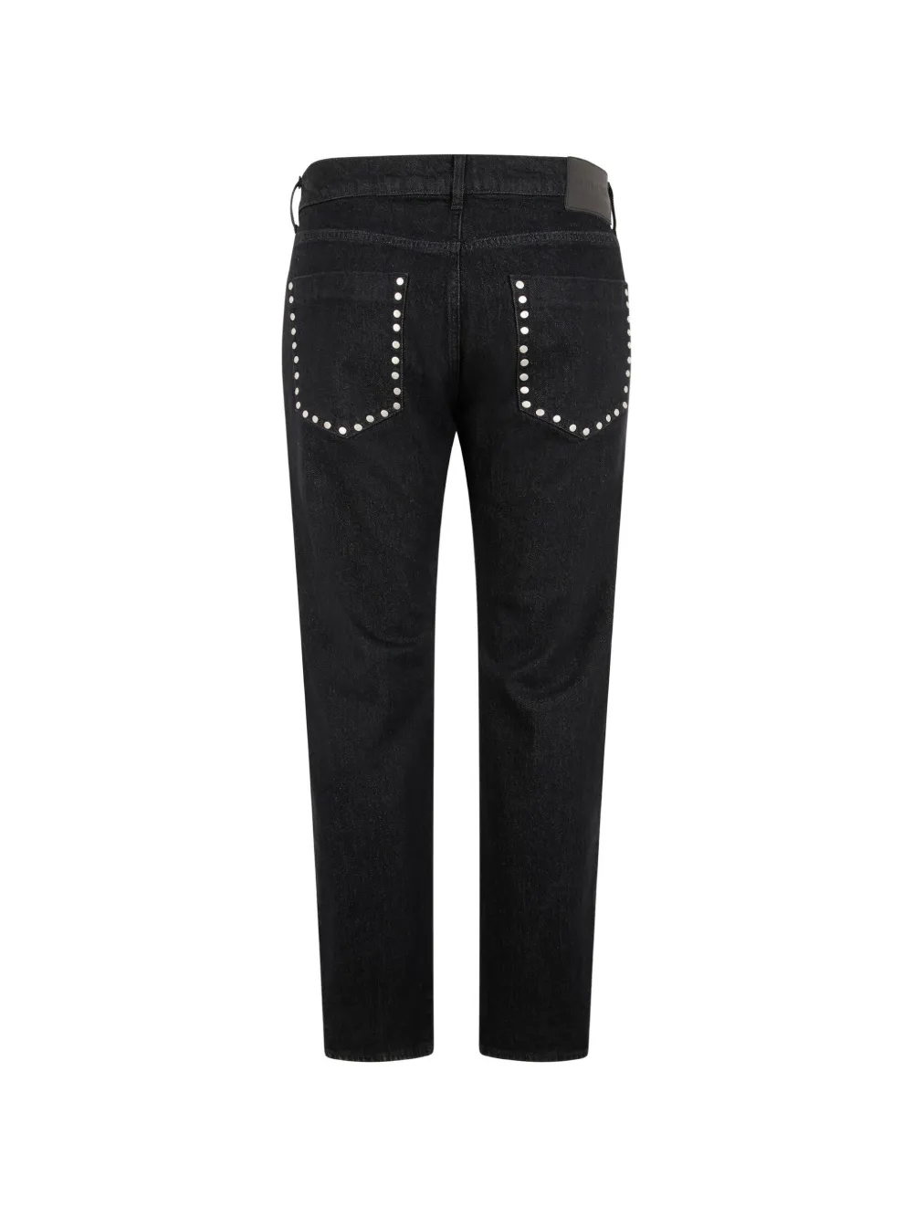 Roberto Cavalli stud-embellished leopard-print jeans Zwart