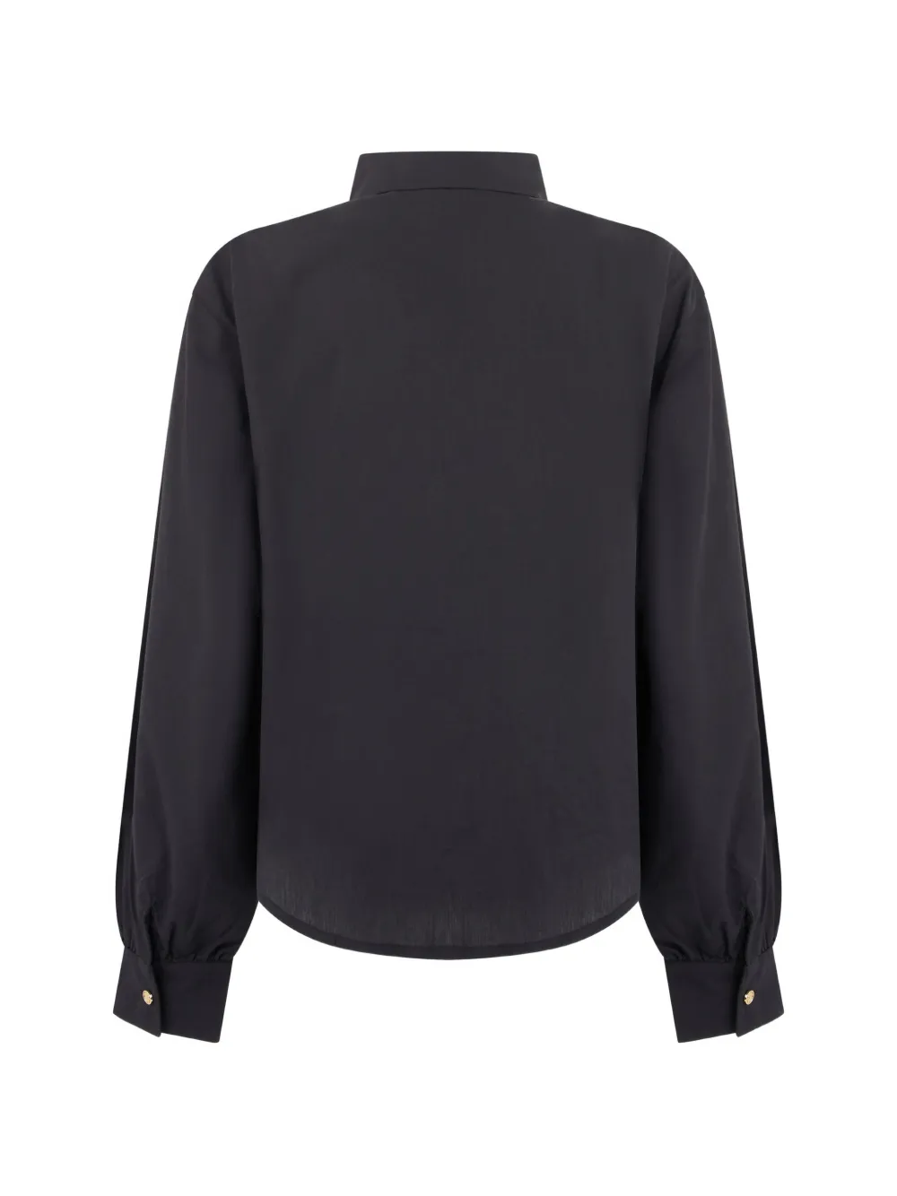 Roberto Cavalli logo-embroidered button-up shirt Zwart
