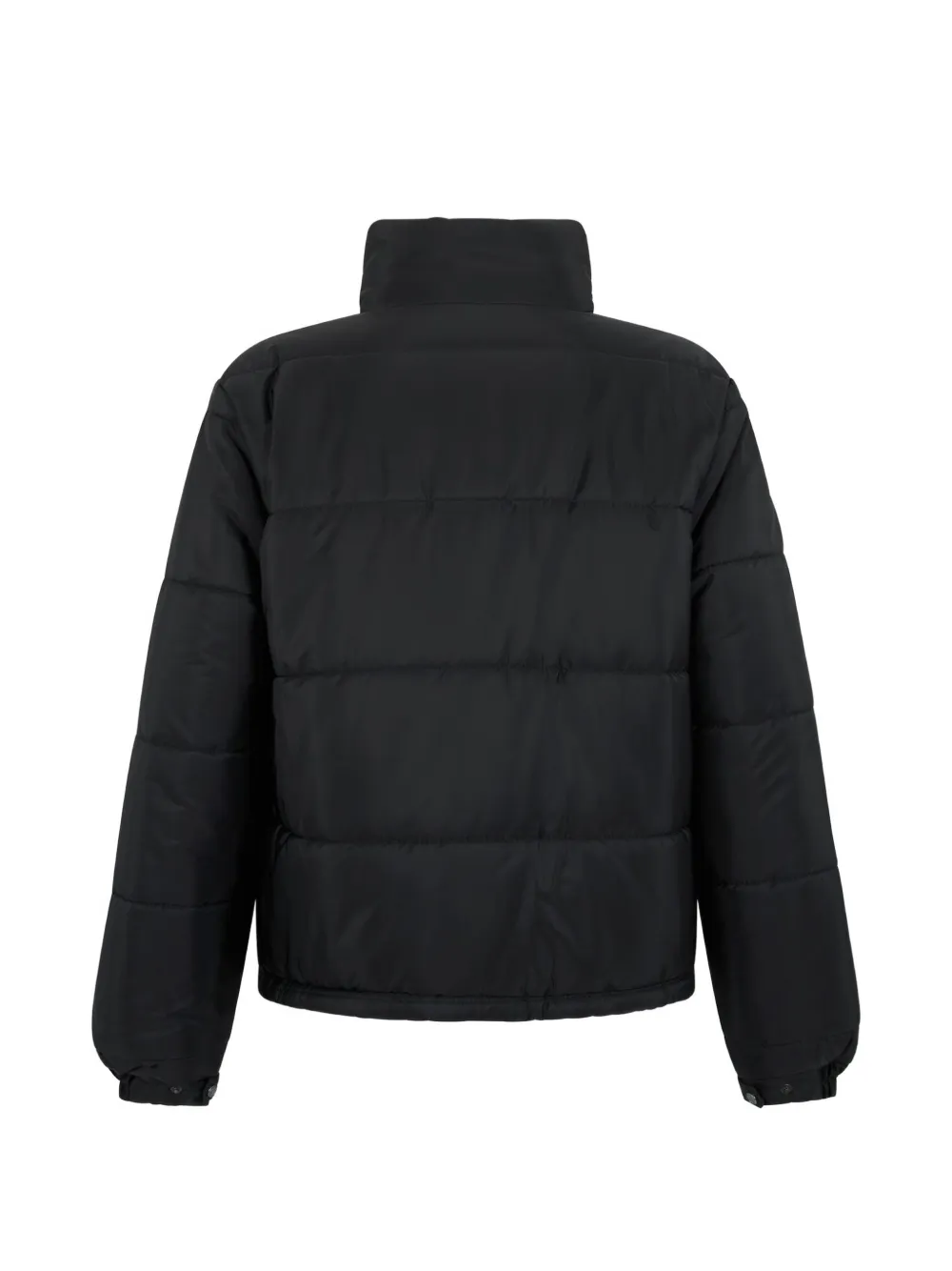 Roberto Cavalli quilted logo-embroidered puffer jacket Zwart