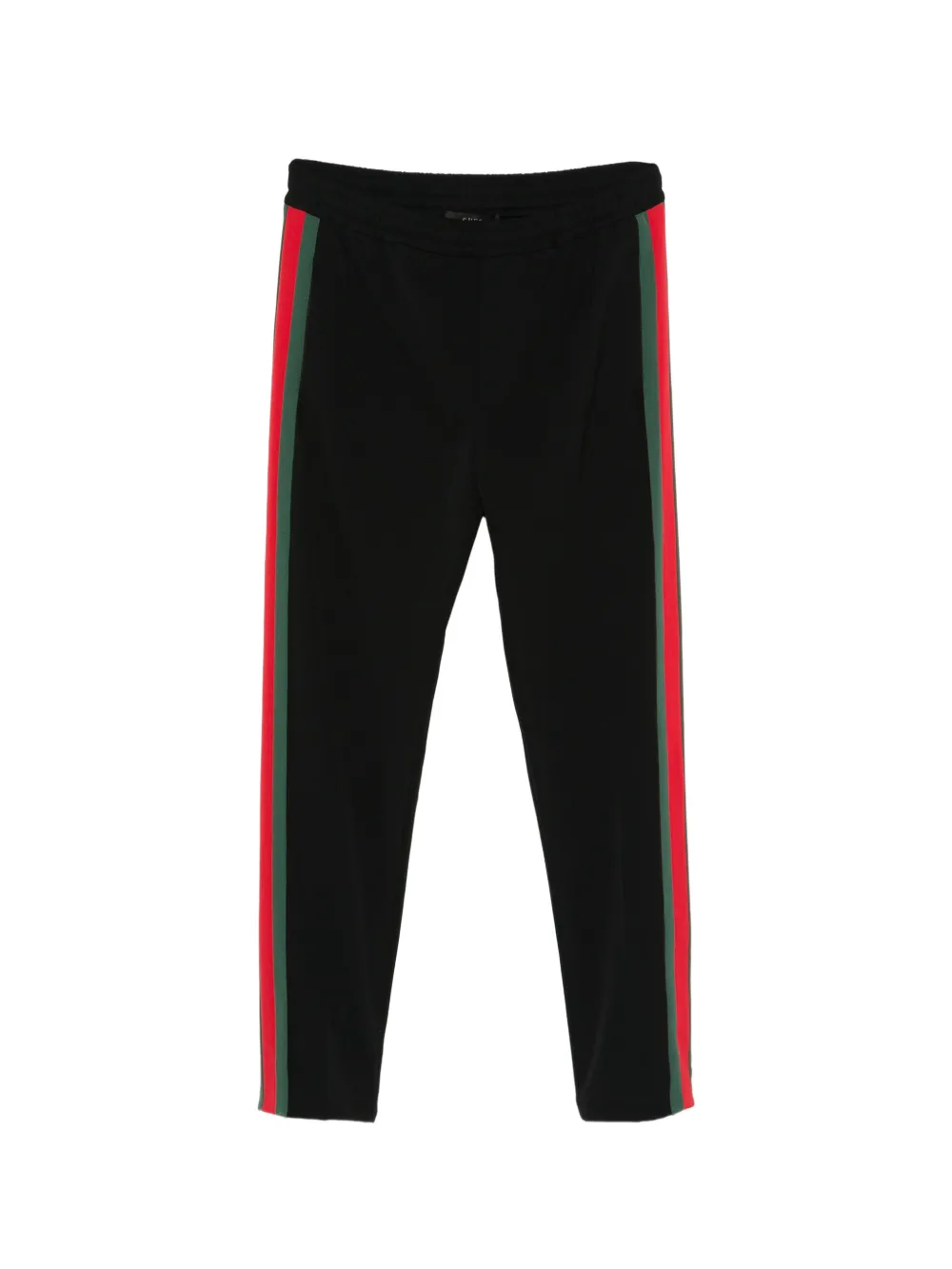 Gucci stretch nylon sportswear pants with Web - Nero